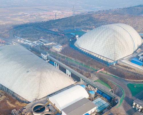 清露金華節能科技 山東鋼廠環保氣膜結構工程設計、施工與高清應用解析